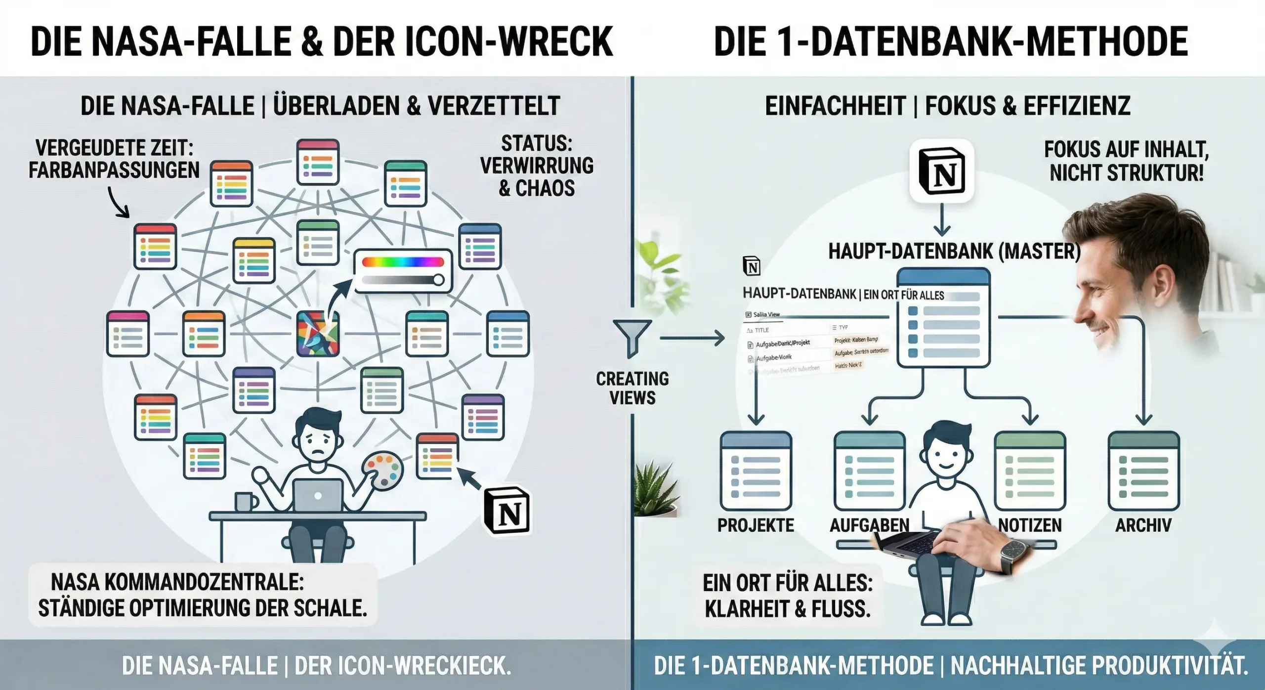 Notion Workspace vereinfachen